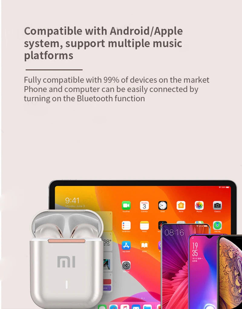 Fone sem fio Xiaomi J18 wireless Bluetooth, Isolamento ruídos a prova d'água