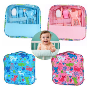 Eps-003 Kit Higiene Cuidados Saúde Bebê Recém Nascido 13pçs Rosa