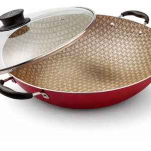 Panela Tramontina Wok 6l Paris 36cm Antiaderente + Spray Vermelho