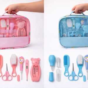 Kit Higiene Cuidados Saúde Bebê Recém Nascido 13 Peças Rosa