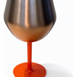 Taça Térmica Copo Prismática Cocktail 2 Em 1 Drinks 414 Ml Laranja